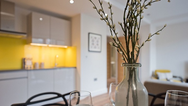Image of a contemporary kitchen from an example of a Latimer shared ownership home.